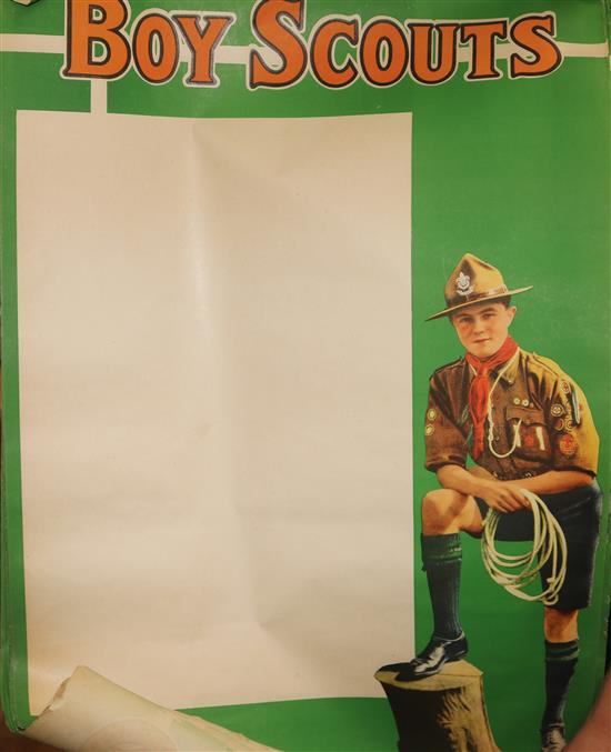A collection of eighteen 1940s-50s scout posters, 73 x 49cm